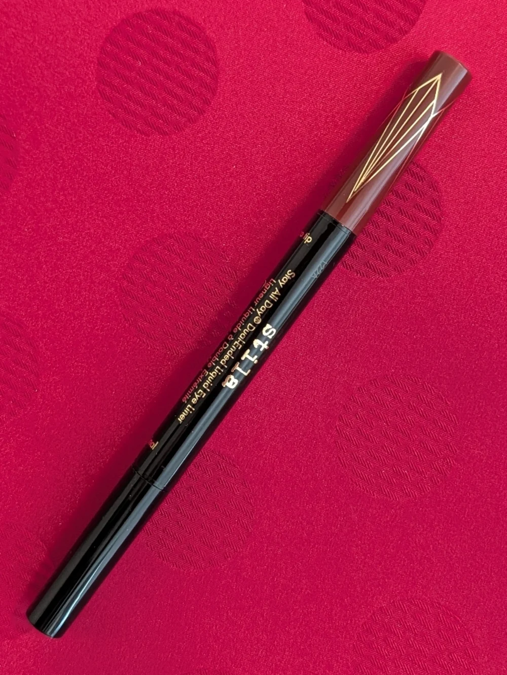 Stila All Day-Dual Ended Liquid Eye Liner Intense Black Sangria New In Box